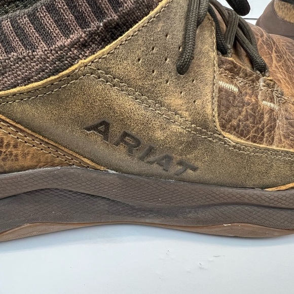 Ariat Men's Size 11D Brown Leather Casual Distressed Tan Dozer Shoe 10034019 - Picture 4 of 11